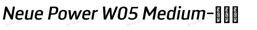 Neue Power W05 Medium字体转换